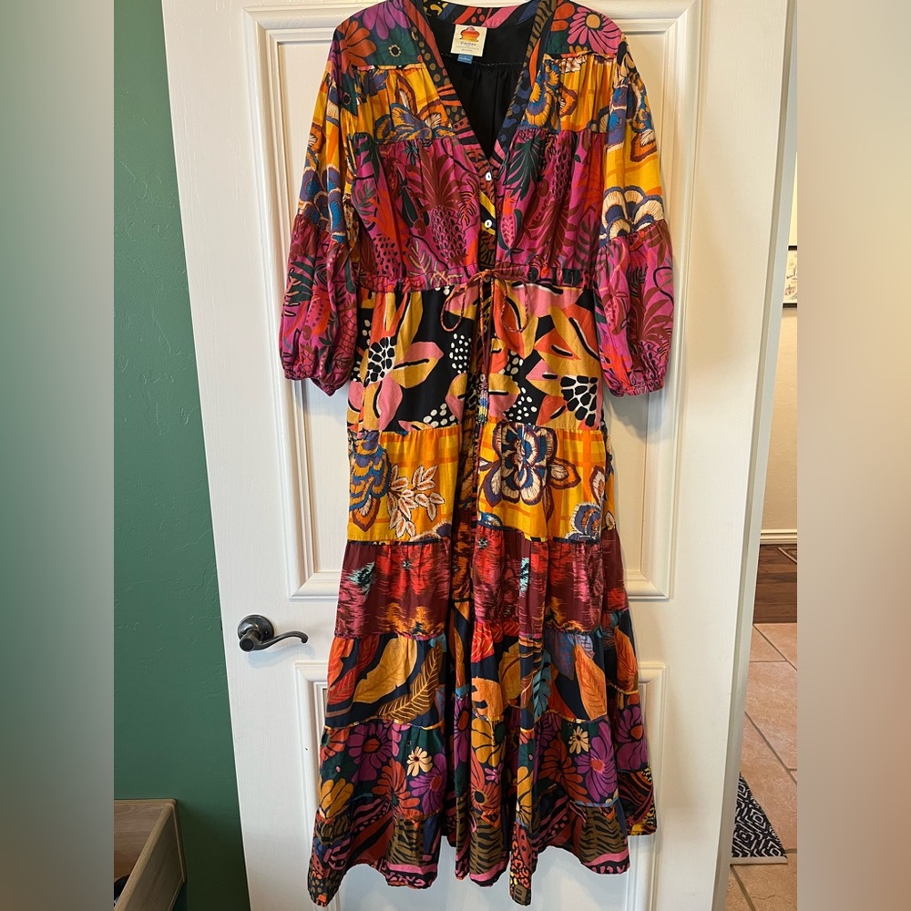 Farm Rio button down dress